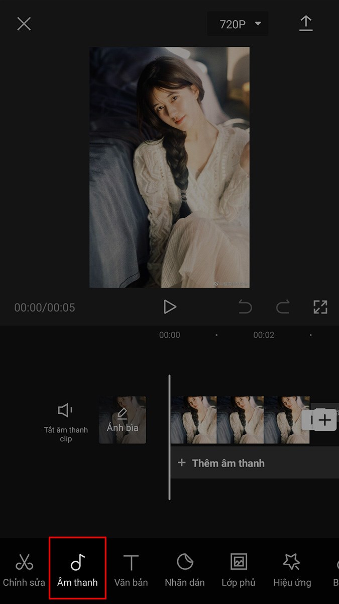 cách ghép nhạc trên capcut 1