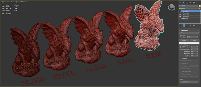 3DS MAX 2023 được cập nhật Retopology Tools