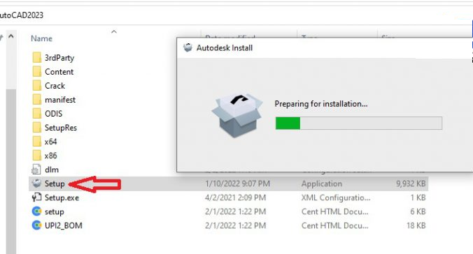 Mở file Setup để bắt đầu cài đặt phần mềm
