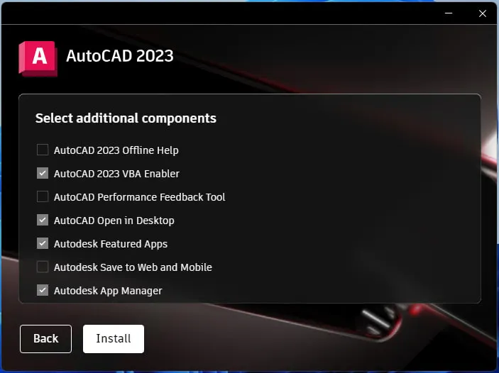 Nhấn Install để cài đặt tự động