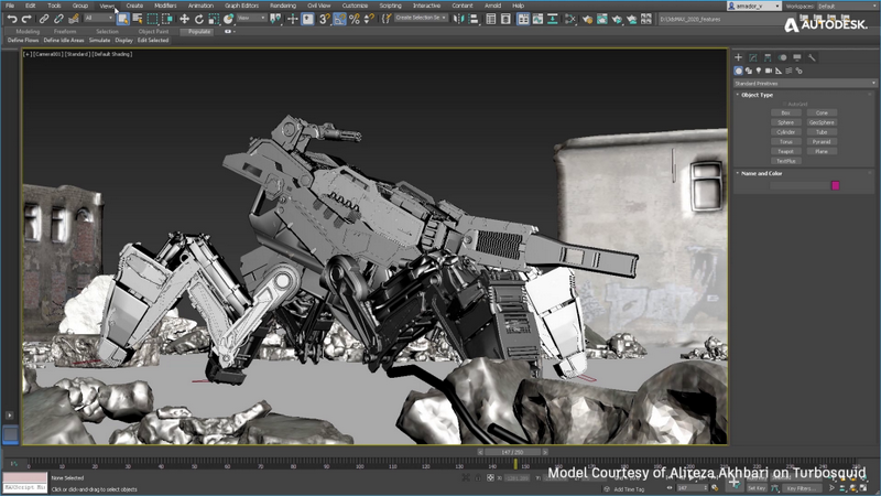 Phiên bản 3DS MAX 2023 có tự động sao lưu