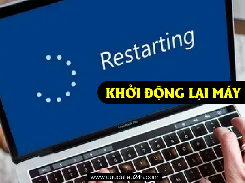 khởi động lại máy tính