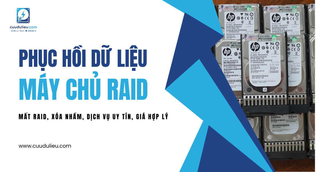 Thời gian và chi phí phục hồi dữ liệu RAID / Server