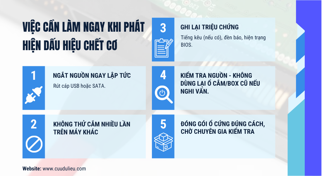 Cấp cứu & phòng tránh làm ổ chết cơ hư nặng thêm