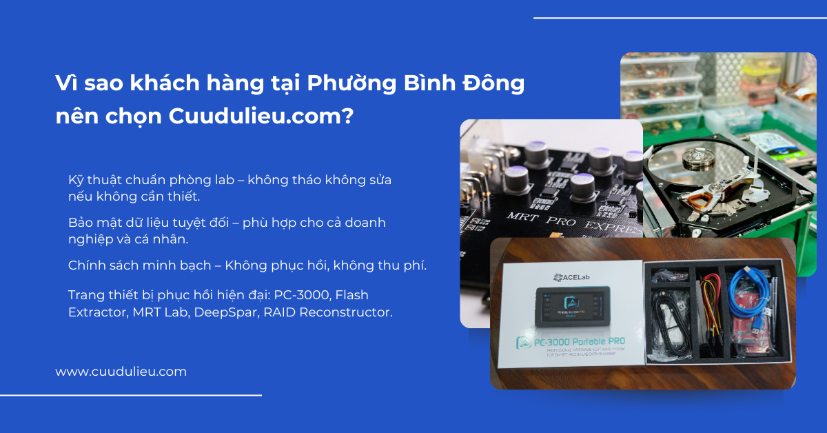 Vì sao khách hàng tại Phường Bình Đông nên chọn cuudulieu.com