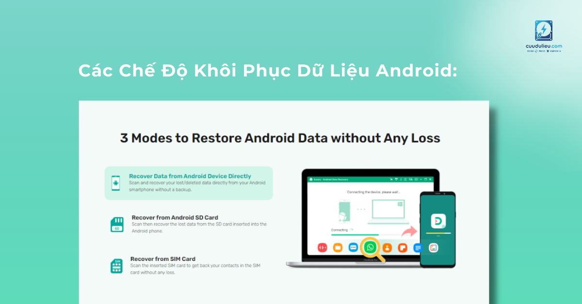 Các chế độ khôi phục dữ liệu Eassiy Android Data Recovery