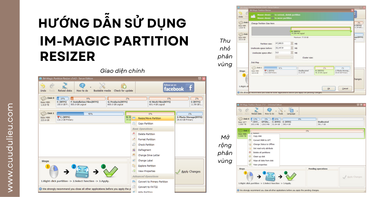 Hướng dẫn sử dụng IM-Magic Partition Resizer
