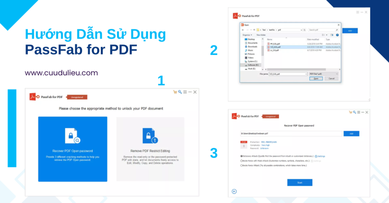PassFab for PDF – Gỡ mật khẩu PDF nhanh chóng, an toàn