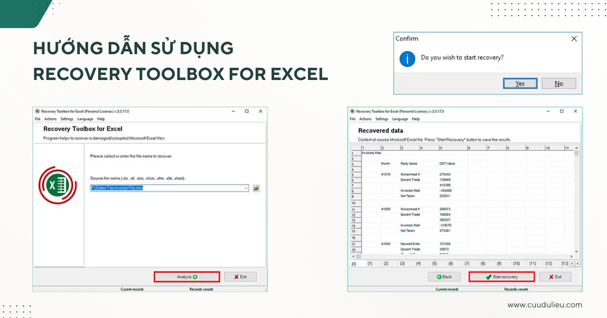 Recovery Toolbox for Excel – FULL VERSION chuyên Cứu File Excel Lỗi