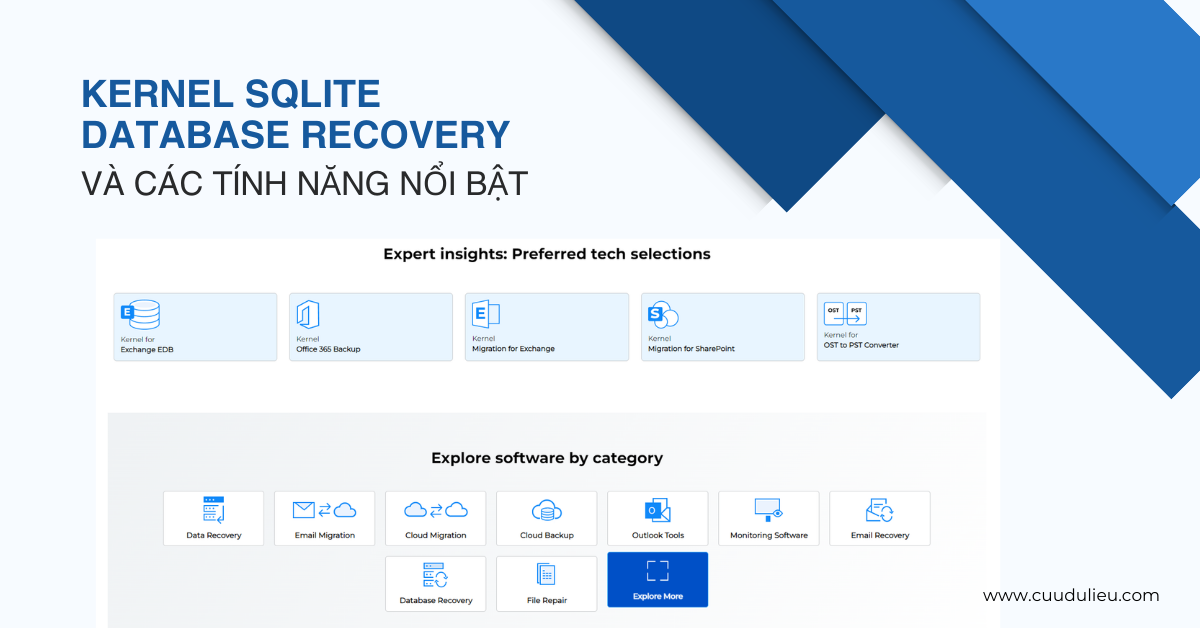 Kernel SQLite Database Recovery và các tính năng nổi bật