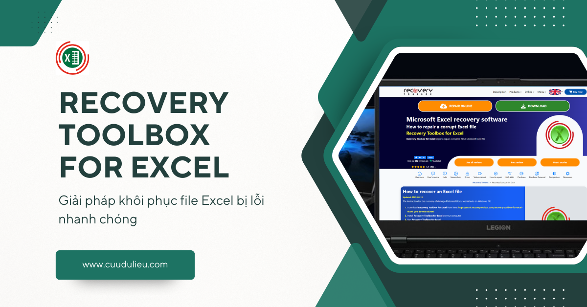 Recovery Toolbox for Excel giải pháp khôi phục file excel bị lỗi nhanh chóng