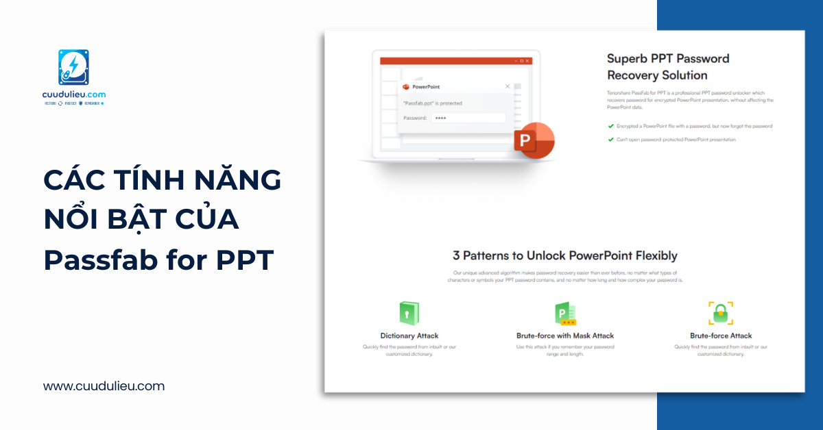 Các tính năng nổi bật của Passfab for PPT