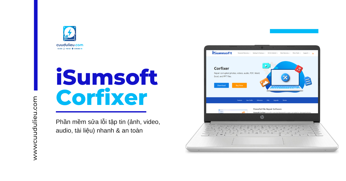 iSumsoft Corfixer: Phần mềm sửa lỗi tệp tin