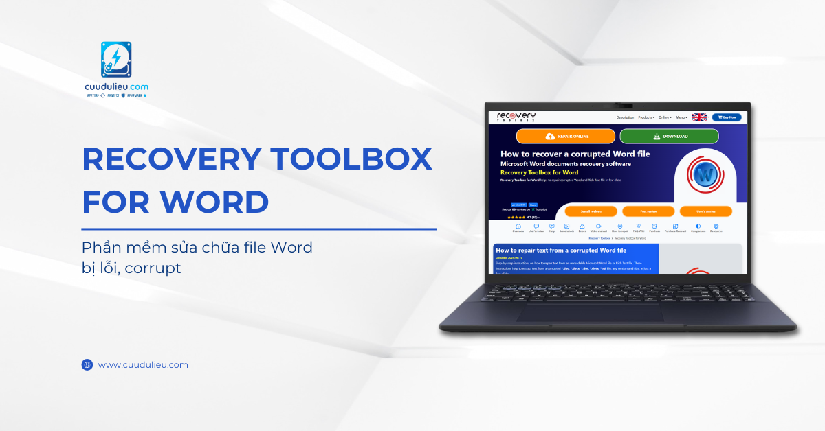 Recovery Toolbox for Word: phần mềm sửa chữa file word